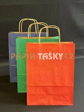 PAPÍROVÉ TAŠKY S KROUCENÝMI UCHY-BARVA MIX